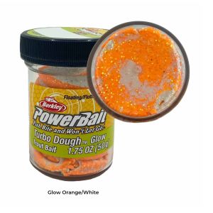 Berkley Powerbait Glow Trout Bait - Orange/ White
