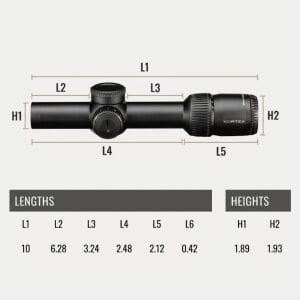 Vortex Strike Eagle 1-10x24 FFP EBR-8-BDC (MRAD) Tüfek Dürbünü