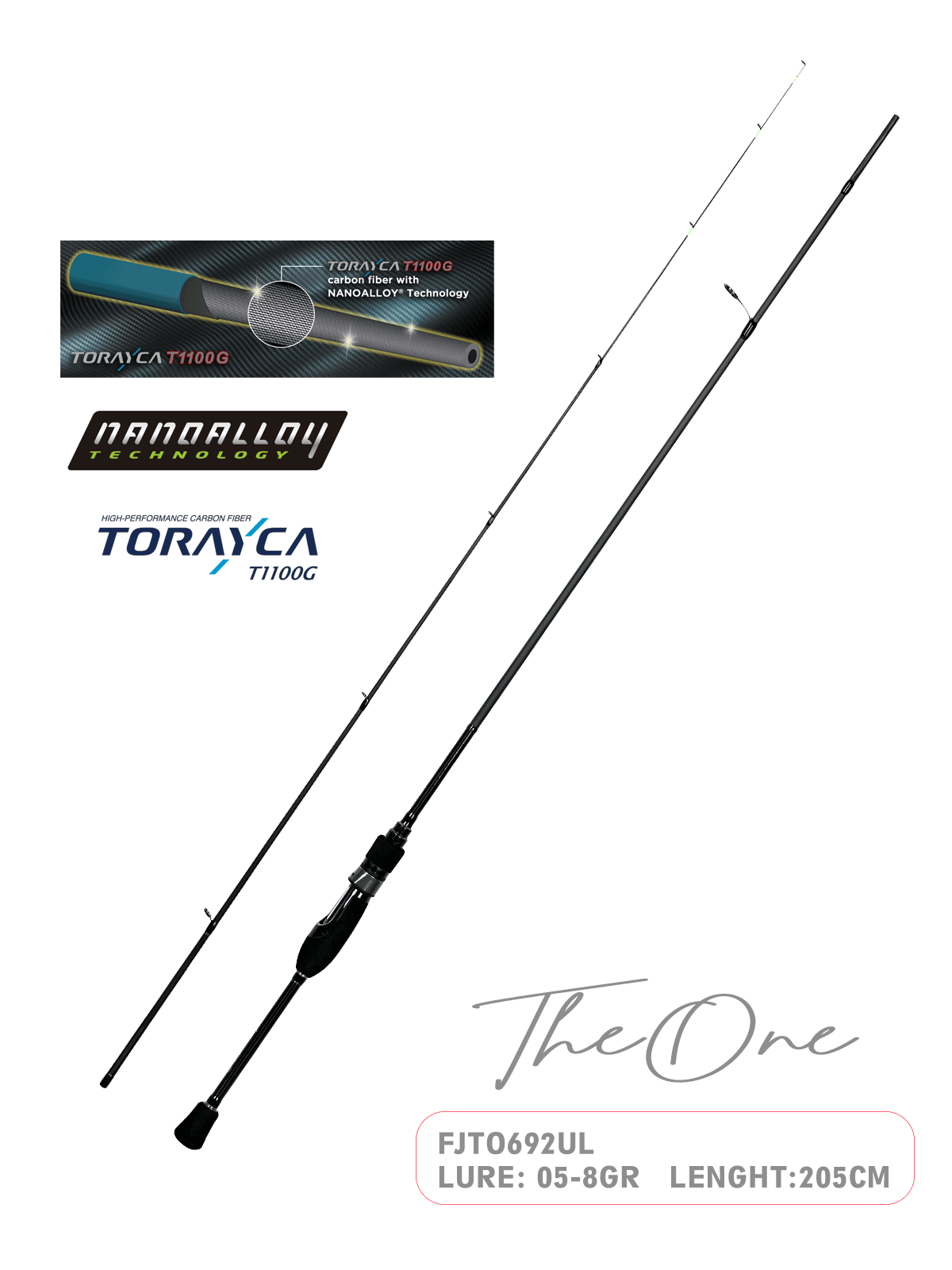 Fujin TheOne 205cm 05-8gr LRF Kamışı
