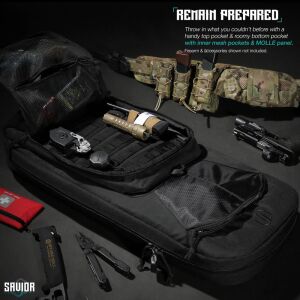 SAVIOR SPECIALIST COVERT Tekli Tüfek Çantası 38'' (Siyah)