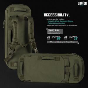 SAVIOR SPECIALIST COVERT Tekli Tüfek Çantası 38'' (K.Yeşil)