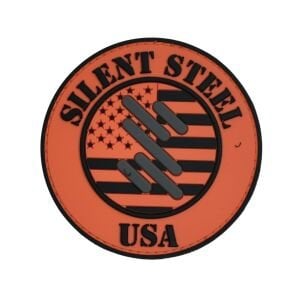 ''Silent Steel USA'' Logolu Turuncu Patch
