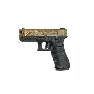 We Glock 17 Ivory + Co2 Gas + 1500 Adet Çelik Bilye + Taşıma Çantası + Atış Gözlüğü