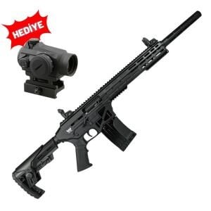 Axor Arms MF-3 12 Kalibre Siyah Şarjörlü Otomatik Av Tüfeği Red Dot Hediyeli
