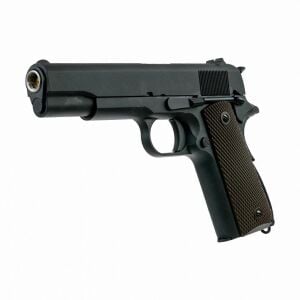 We Colt 1911 Gen2 Siyah + Green Gas + 1 Kg BB + Taşıma Çantası + Hedef Kağıdı + Atış Gözlüğü