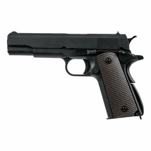 We Colt 1911 Gen2 Siyah + Green Gas + 1 Kg BB + Taşıma Çantası + Hedef Kağıdı + Atış Gözlüğü