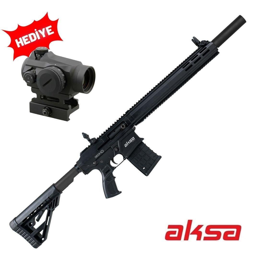 Aksa Arms Segno Siyah Şarjörlü Otomatik Av Tüfeği Red Dot Hediyeli