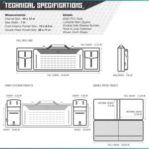SAVIOR URBAN WARFARE Çift Kapasiteli Tüfek Çantası 46'' (K.Yeşil)