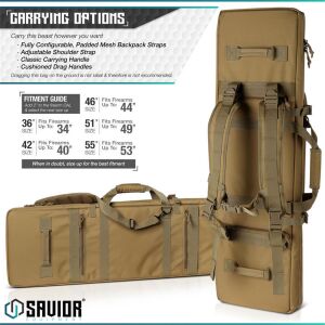 SAVIOR URBAN WARFARE Çift Kapasiteli Tüfek Çantası 51'' (Toprak)