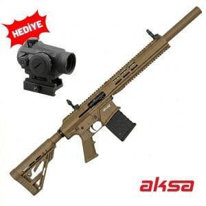 Aksa Arms Segno Tan Şarjörlü Otomatik Av Tüfeği Red Dot Hediyeli