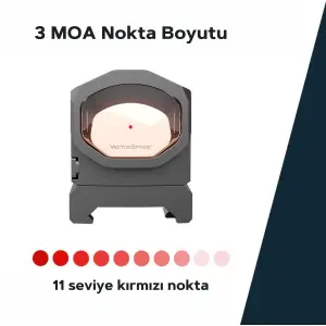 Vector Optics Frenzy-X 1x19x26 MRS GenII Güneş Enerjili Multi-Reticle Nişangah