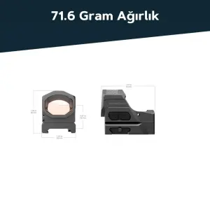 Vector Optics Frenzy-X 1x19x26 MRS GenII Güneş Enerjili Multi-Reticle Nişangah