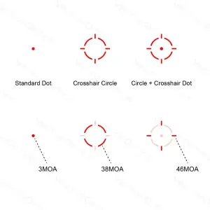 Vector Optics Frenzy-X 1x19x26 MRS GenII Güneş Enerjili Multi-Reticle Nişangah