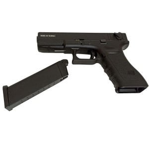 KJW G18 Glock18 Metal Slide Auto Airsoft Tabanca - Siyah