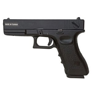 KJW G18 Glock18 Metal Slide Auto Airsoft Tabanca - Siyah