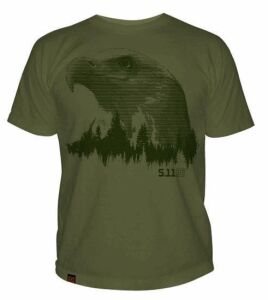 5.11 LOGO T S/S TREELINE YESIL T-SHIRT