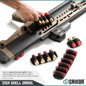 SAVIOR 6'lı 12 Kalibre Fişek Kılıfı (Toprak) (2'li)