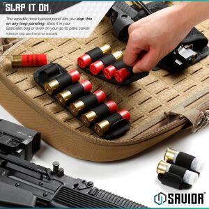 SAVIOR 6'lı 12 Kalibre Fişek Kılıfı (Toprak) (2'li)