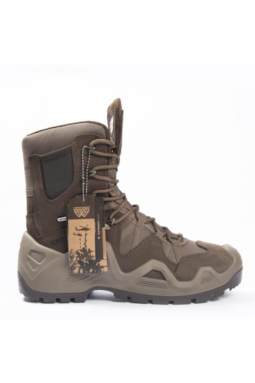 Warboots KHaki Nubuk Deri Waterproof Bot